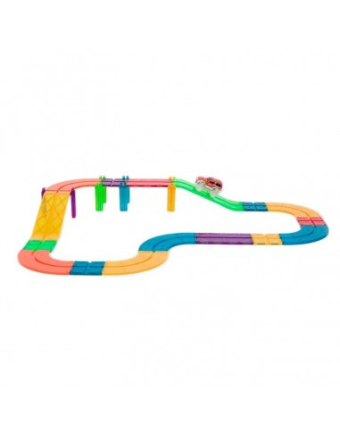 22 piezas magnéticas de construcción Pista de carreras Imanix