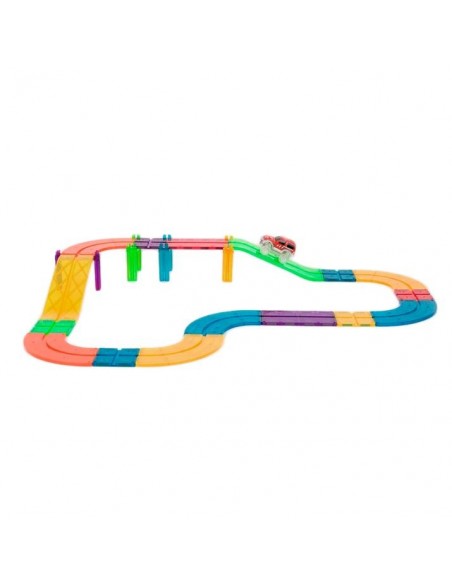 22 piezas magnéticas de construcción Pista de carreras Imanix