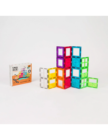 16 piezas magnéticas de construcción de puertas y ventanas Imanix