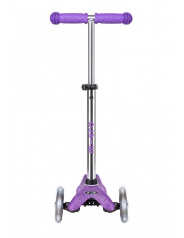 Patinete Mini Micro Deluxe lila con purpurina y luces
