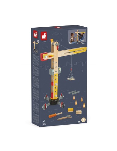 Gran grúa de madera