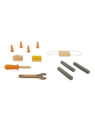 Gran grúa de madera