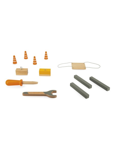 Gran grúa de madera