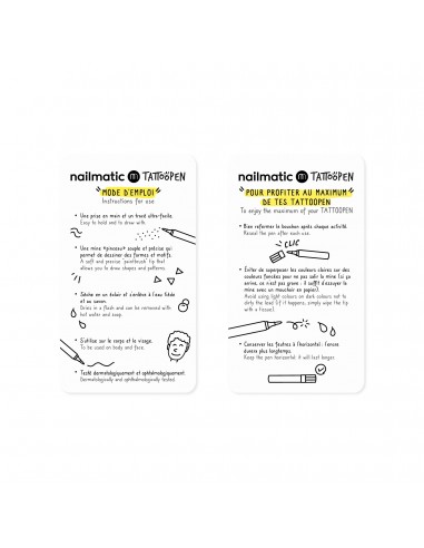 Set de dos bolígrafos para tatuajes, modelo Arty