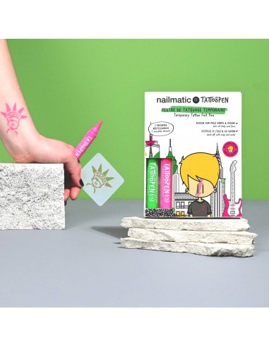 Set de dos bolígrafos para tatuajes y plantillas, modelo New York