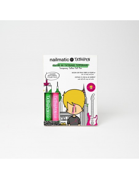 Set de dos bolígrafos para tatuajes y plantillas, modelo New York