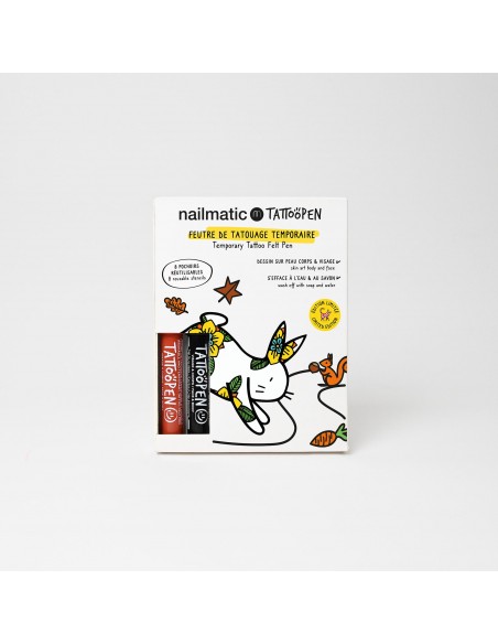 Set de dos bolígrafos para tatuajes y plantillas, modelo Bunny