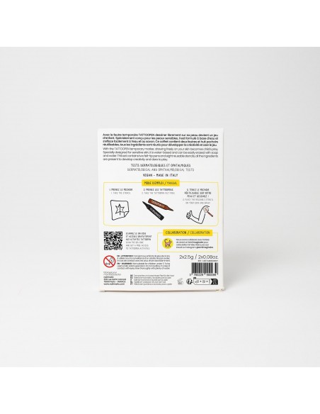 Set de dos bolígrafos para tatuajes y plantillas, modelo Bunny