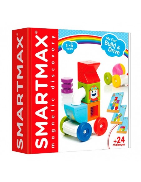 Juego de piezas magnéticas de construcción My first build & drive