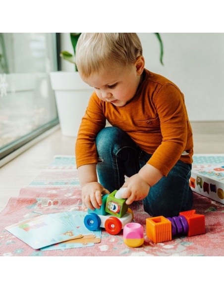 Juego de piezas magnéticas de construcción My first build & drive