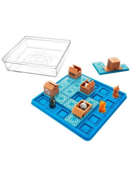 Juego de lógica Gatos y cajas
