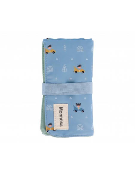 Juego de mantel con circuito y tres coches