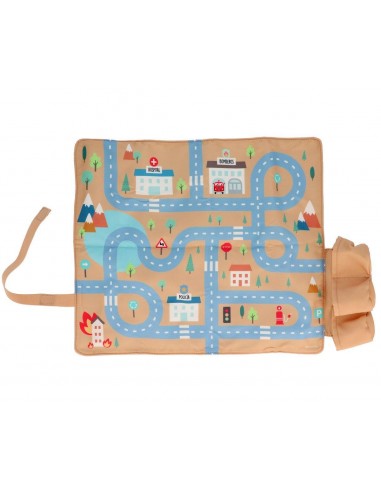 Juego de mantel con circuito y tres coches