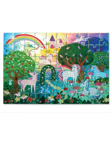 Puzle holográfico Sparkling unicorn, de 60 piezas