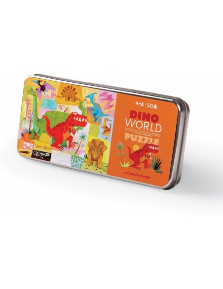 Puzle en lata Dino world, de 50 piezas