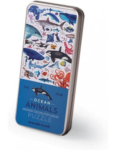 Puzle en lata Ocean animals, de 150 piezas