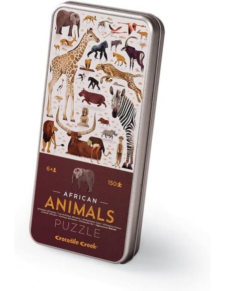 Puzle en lata African animals, de 150 piezas