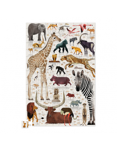 Puzle en lata African animals, de 150 piezas