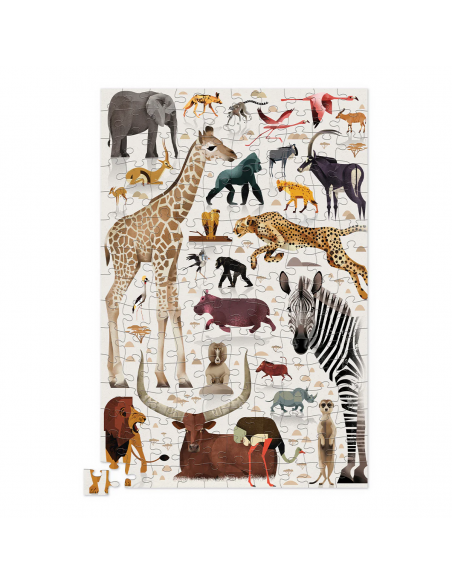 Puzle en lata African animals, de 150 piezas
