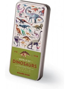Puzle en lata World of Dinosaurs, de 150 piezas