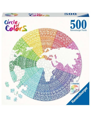 Puzle Mandala, colección Circle of colors, de 500 piezas