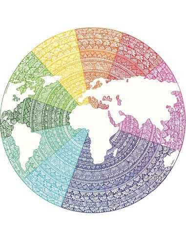 Puzle Mandala, colección Circle of colors, de 500 piezas