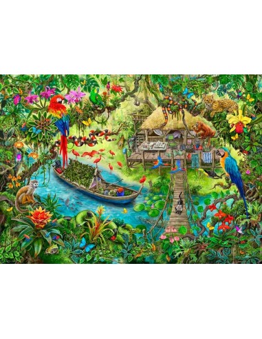 Escape puzzle kids - Expedición a la jungla, de 368 piezas