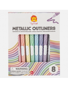 Metallic outline markers