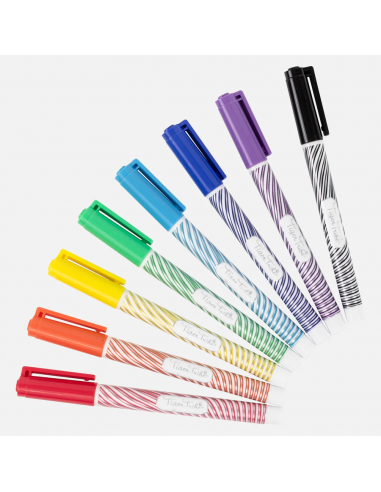 Metallic outline markers