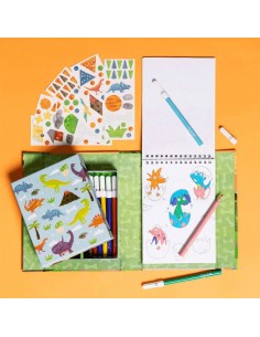 Set de colorear Dinosaurios 2