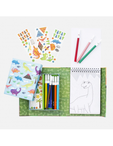 Set de colorear Dinosaurios