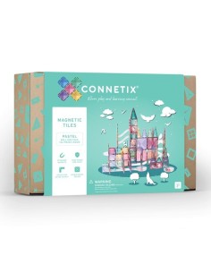 Pastel Ball Run - pack de 106 piezas magnéticas de construcción tobogán