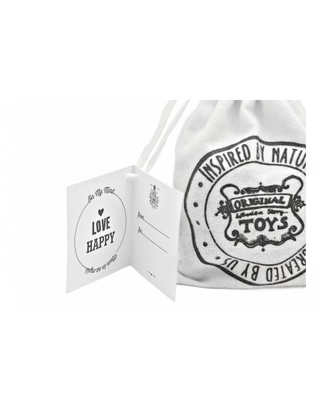 Set de 3 bloques de madera On my mind-Peace, Love