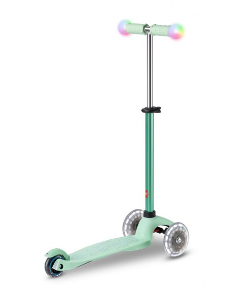 Patinete Micro Mini2Grow Deluxe Magic con luces menta