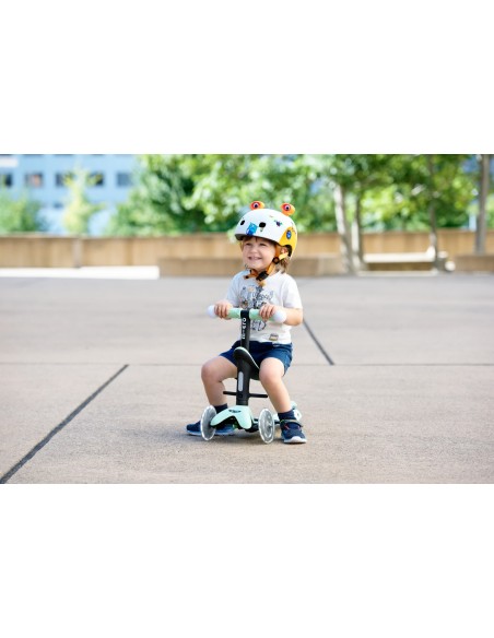 Patinete Micro Mini2Grow Deluxe Magic con luces menta