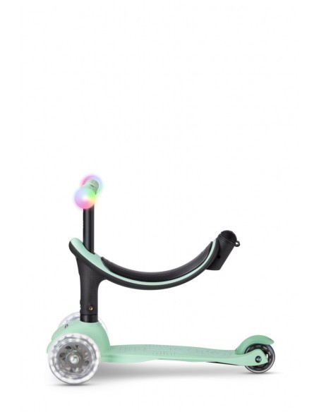 Patinete Micro Mini2Grow Deluxe Magic con luces menta