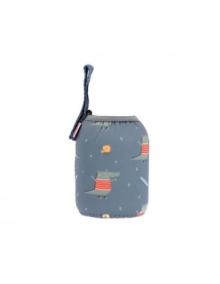 Botella de acero con funda Croc, de 350 mL