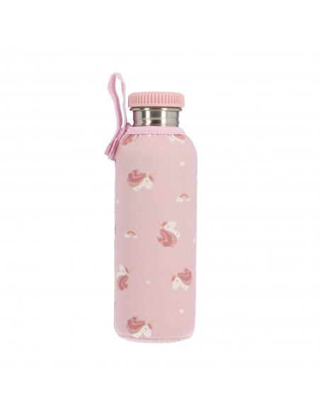 Botella de acero con funda Magical unicorn, de 750 mL