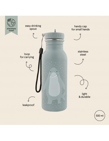 Botella de acero Mr. Shark, de 500 mL