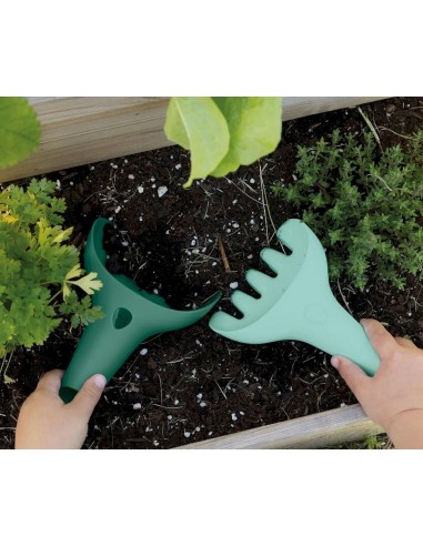 Set Raki Garden green de pala y rastrillo