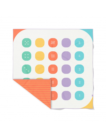 Toalla de juego de microfibra Twister, de 180x180 cm