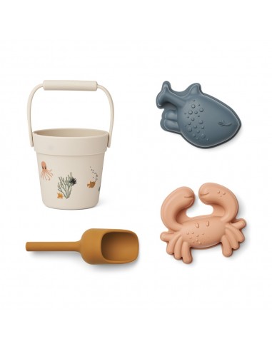 Set de playa Kit mini - modelo Sea creature, color arena