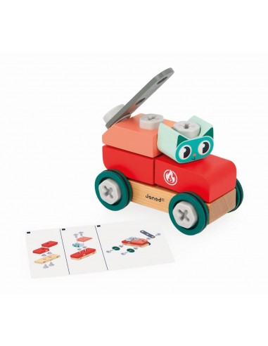 Coche gato de madera para hacer bricolaje Brico'Kids