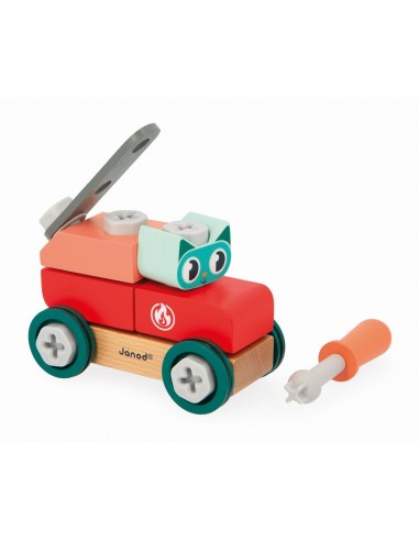 Coche gato de madera para hacer bricolaje Brico'Kids