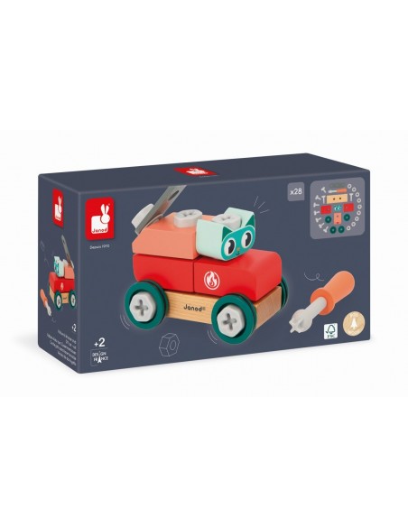 Coche gato de madera para hacer bricolaje Brico'Kids
