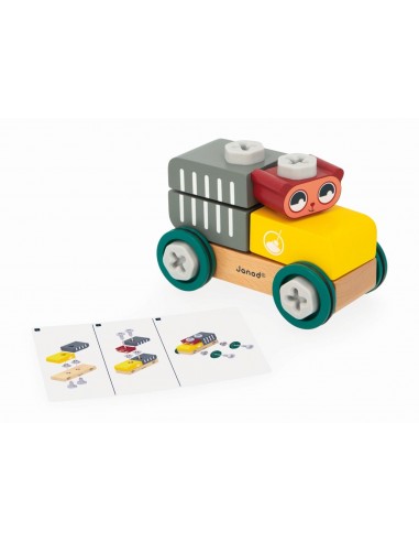 Coche oso de madera para hacer bricolaje Brico'Kids