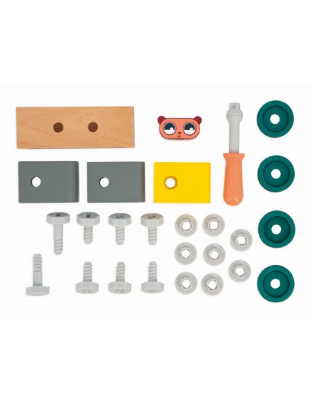 Coche oso de madera para hacer bricolaje Brico'Kids