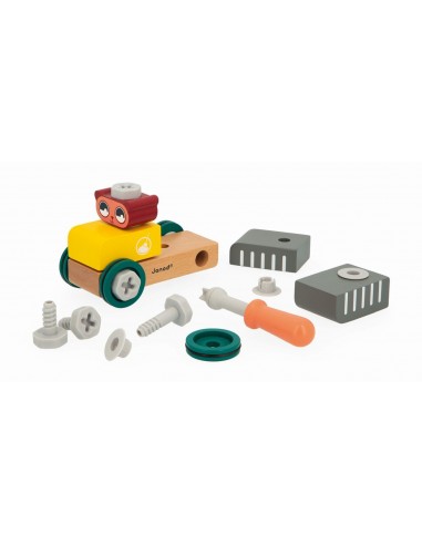 Coche oso de madera para hacer bricolaje Brico'Kids