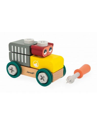 Coche oso de madera para hacer bricolaje Brico'Kids