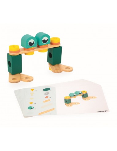 Bote de 50 piezas de madera para hacer bricolaje Brico'Kids